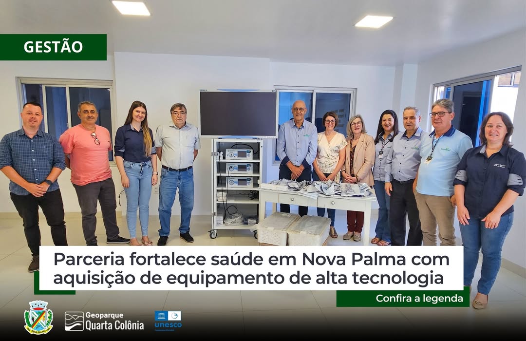 Nova Palma fortalece estrutura hospitalar com aquisição de torre de vídeo cirúrgica 4K